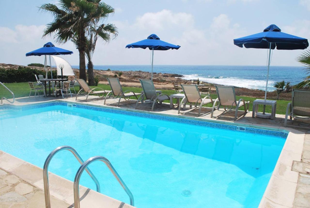 Sea Front Villa, Heated Private Pool, Amazing Location Paphos 323 Kissonerga Buitenkant foto