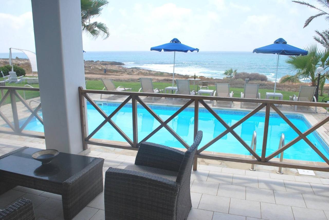 Sea Front Villa, Heated Private Pool, Amazing Location Paphos 323 Kissonerga Buitenkant foto