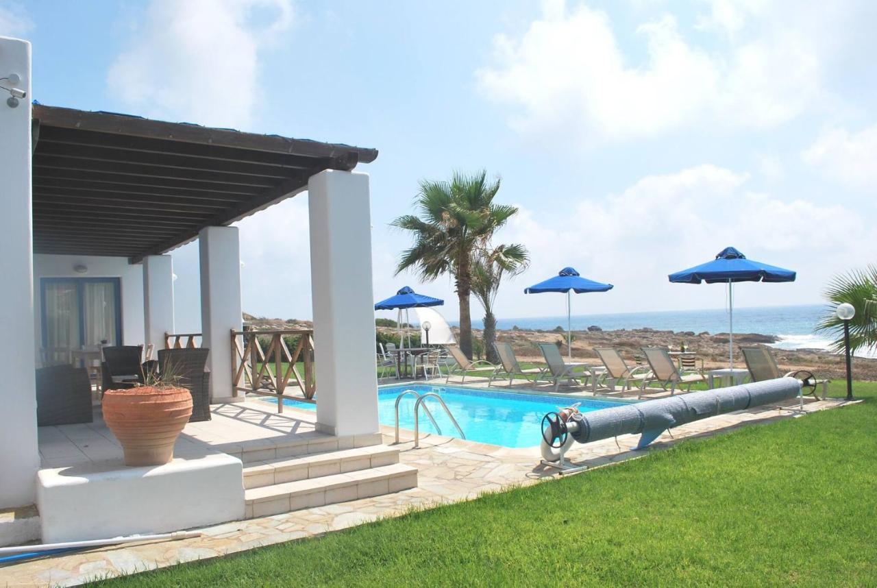 Sea Front Villa, Heated Private Pool, Amazing Location Paphos 323 Kissonerga Buitenkant foto