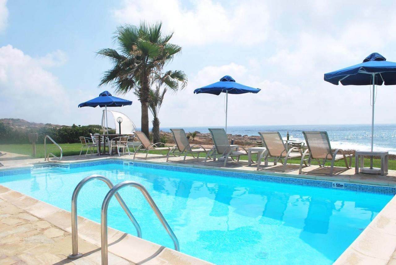 Sea Front Villa, Heated Private Pool, Amazing Location Paphos 323 Kissonerga Buitenkant foto