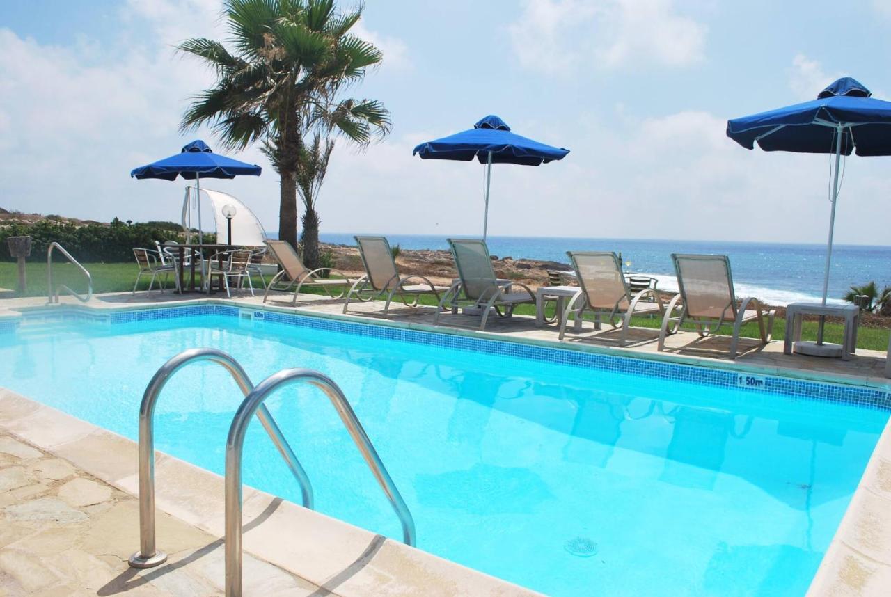 Sea Front Villa, Heated Private Pool, Amazing Location Paphos 323 Kissonerga Buitenkant foto