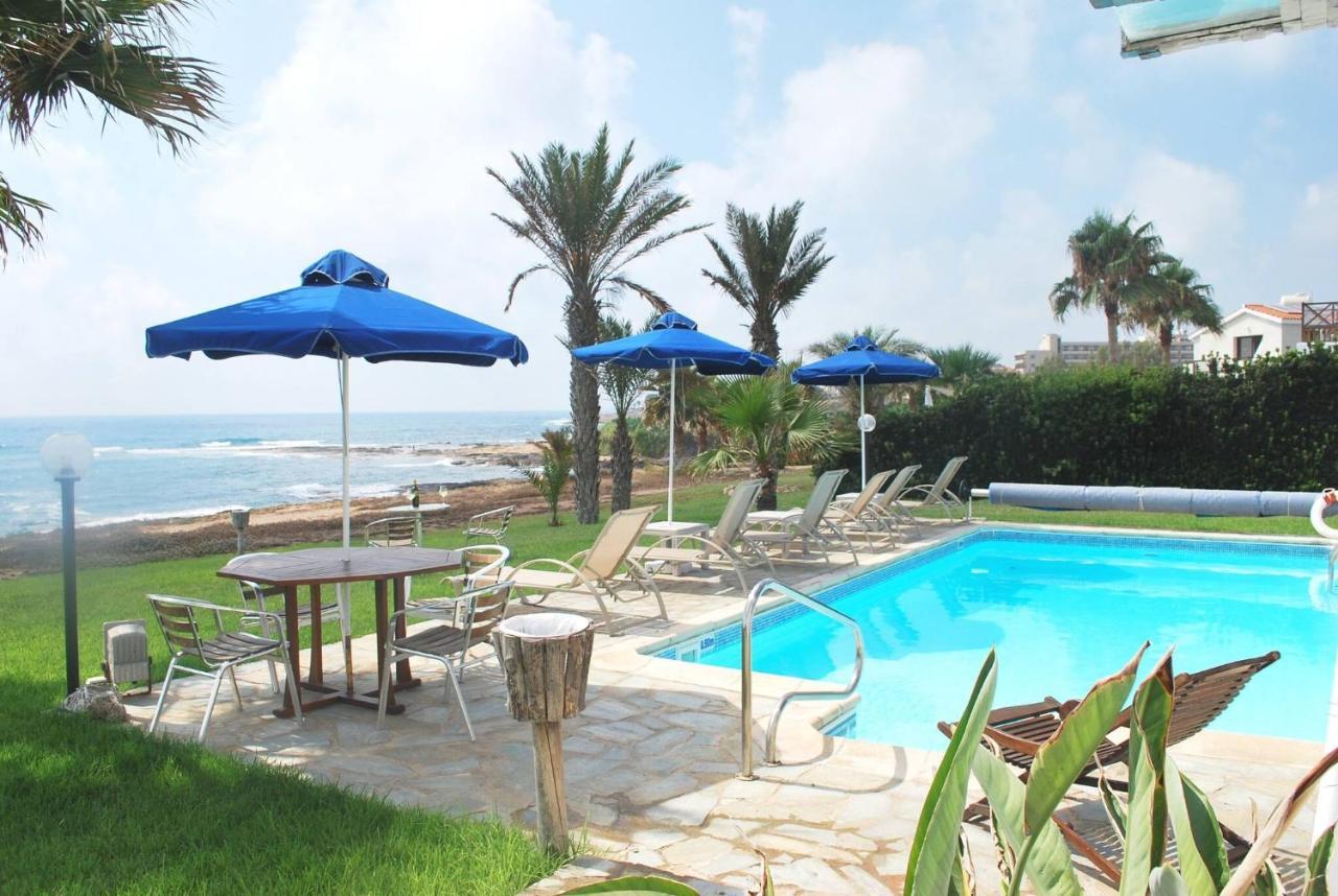 Sea Front Villa, Heated Private Pool, Amazing Location Paphos 323 Kissonerga Buitenkant foto