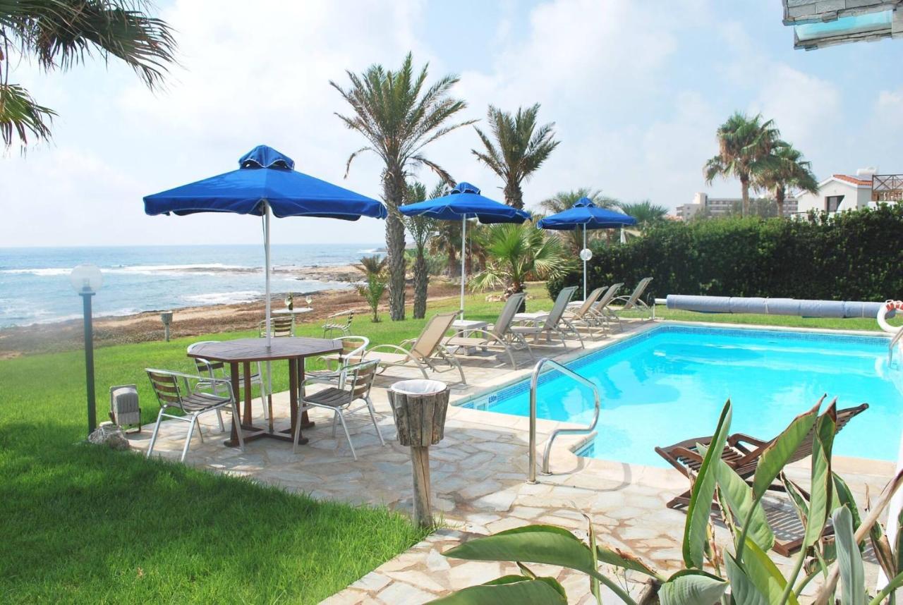 Sea Front Villa, Heated Private Pool, Amazing Location Paphos 323 Kissonerga Buitenkant foto