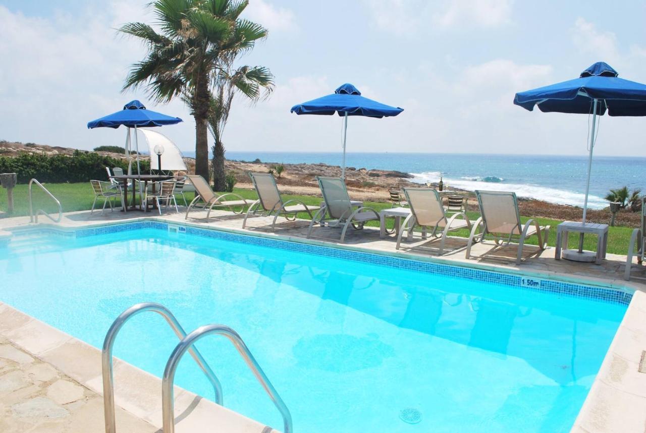 Sea Front Villa, Heated Private Pool, Amazing Location Paphos 323 Kissonerga Buitenkant foto