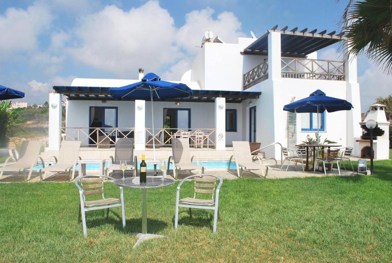 Sea Front Villa, Heated Private Pool, Amazing Location Paphos 323 Kissonerga Buitenkant foto