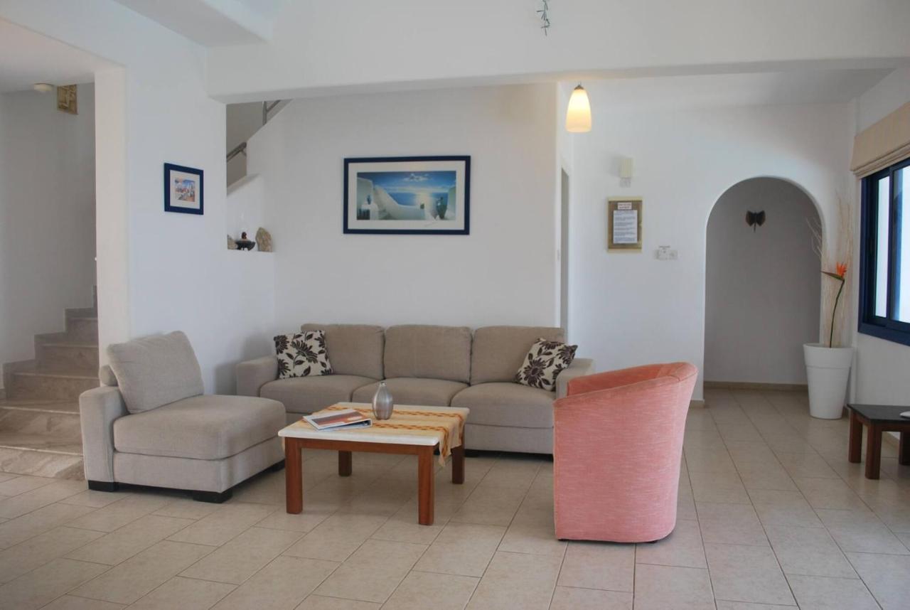 Sea Front Villa, Heated Private Pool, Amazing Location Paphos 323 Kissonerga Buitenkant foto