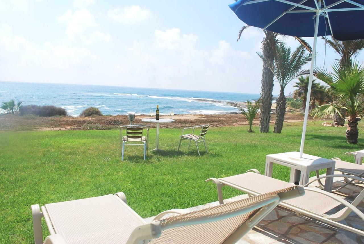 Sea Front Villa, Heated Private Pool, Amazing Location Paphos 323 Kissonerga Buitenkant foto